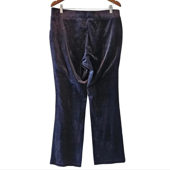 Juicy Couture Y2K Velvet Wide Leg Joggers Women's Pants Black Size  Large. - Picture 8 of 13